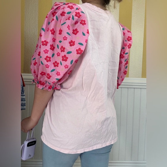 Pink Shirt with Cherry Design - Picture 5 of 7